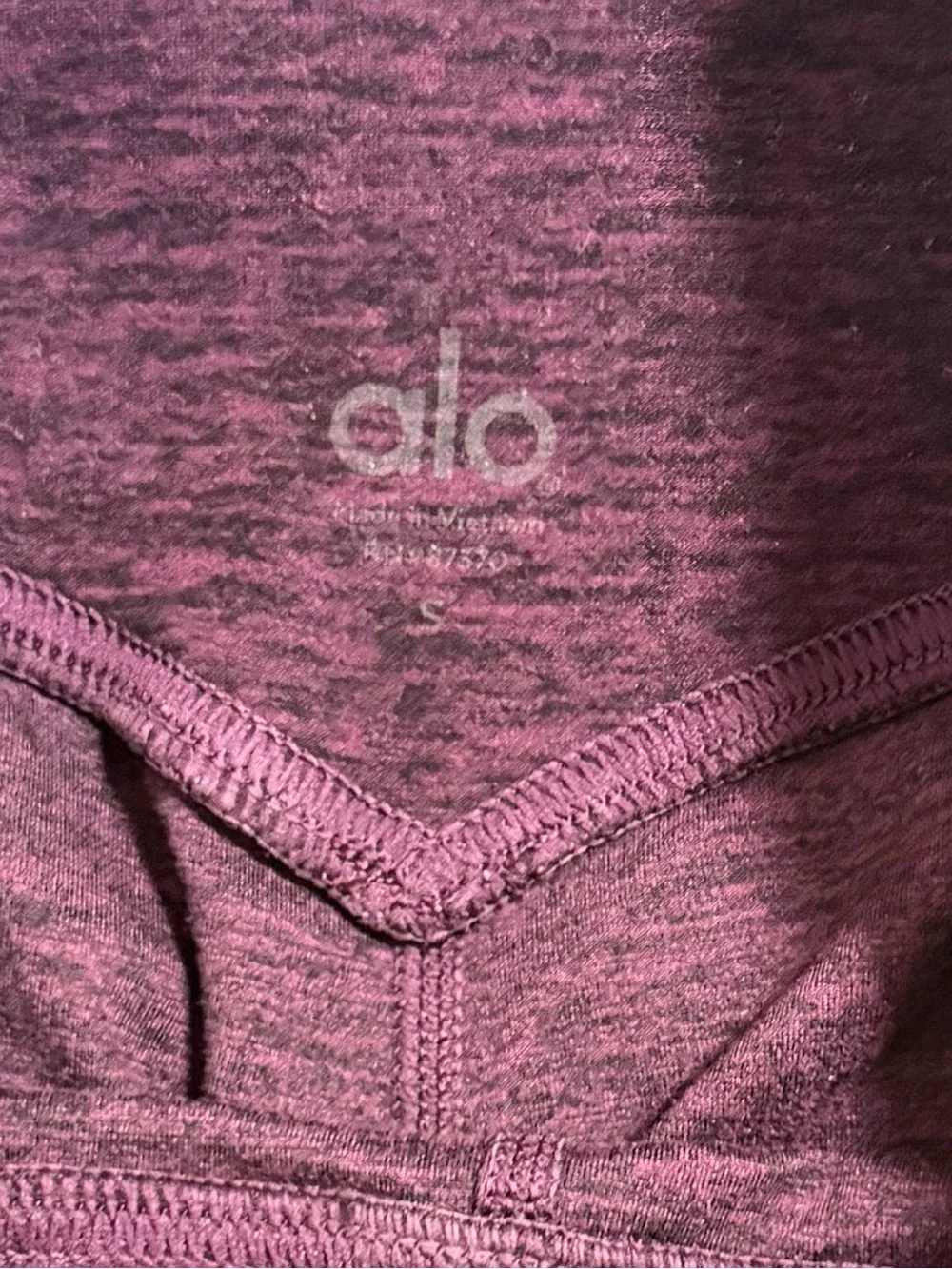 ALO Yoga Alosoft High-Waist Leggings | Deep Plum Burgundy | Size S